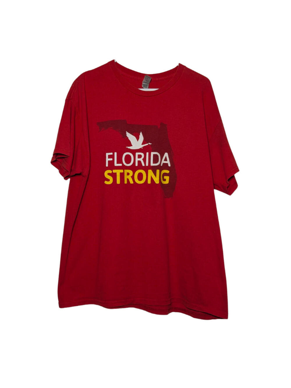 Gildan Men's WaWa Florida Strong Short Sleeve T-Shirt, Red, Size XL